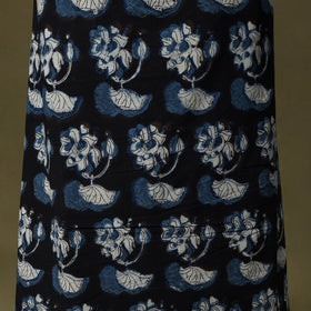 Black - bagru cotton unstitched kurta material (2.6m) 52