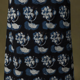 Black - bagru cotton unstitched kurta material (2.6m) 52
