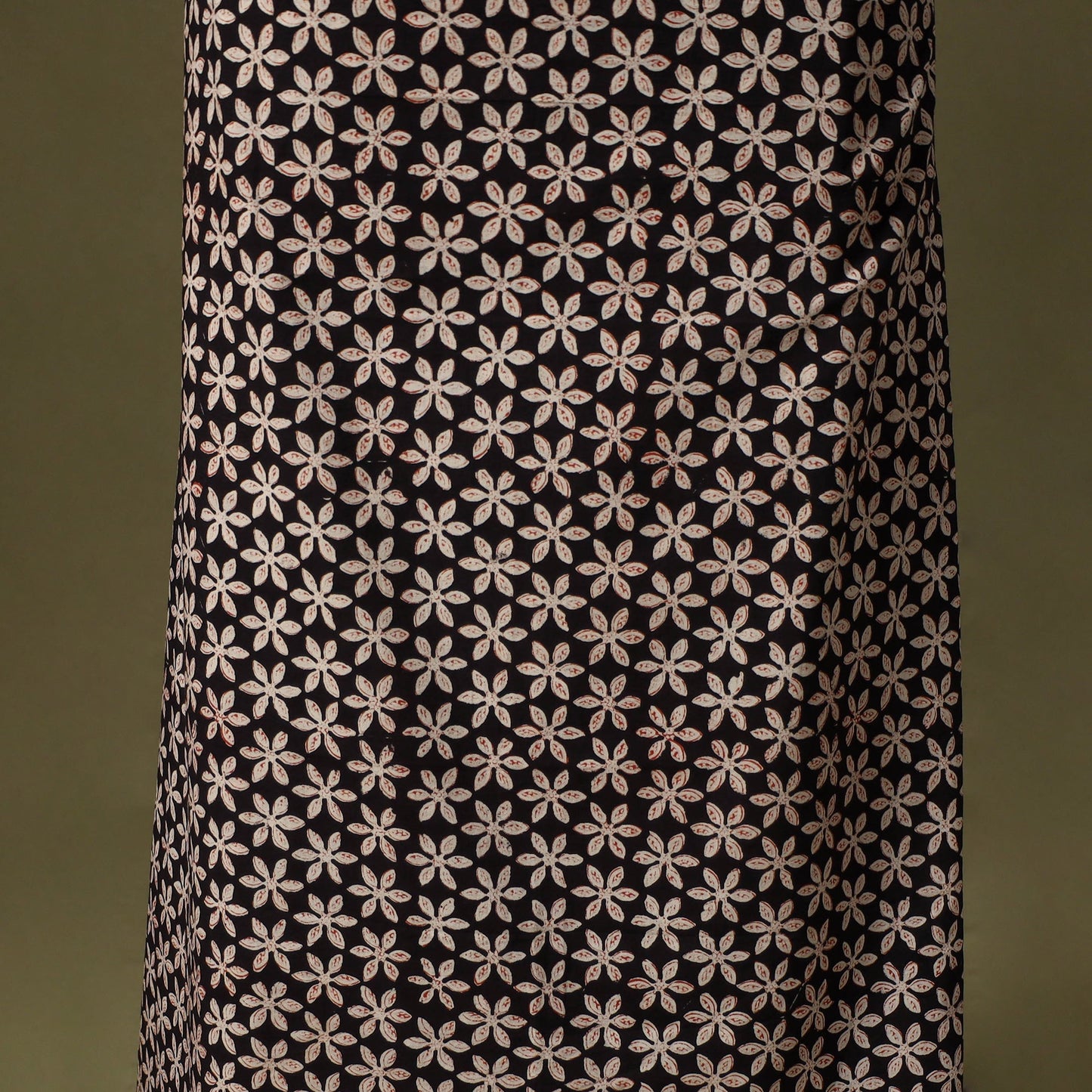 Black - bagru cotton unstitched kurta material (2.7m) 59