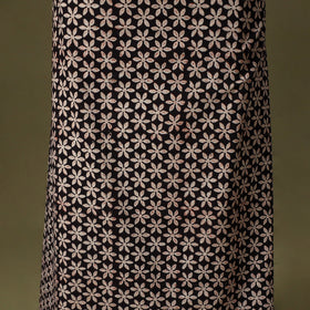 Black - bagru cotton unstitched kurta material (2.7m) 59