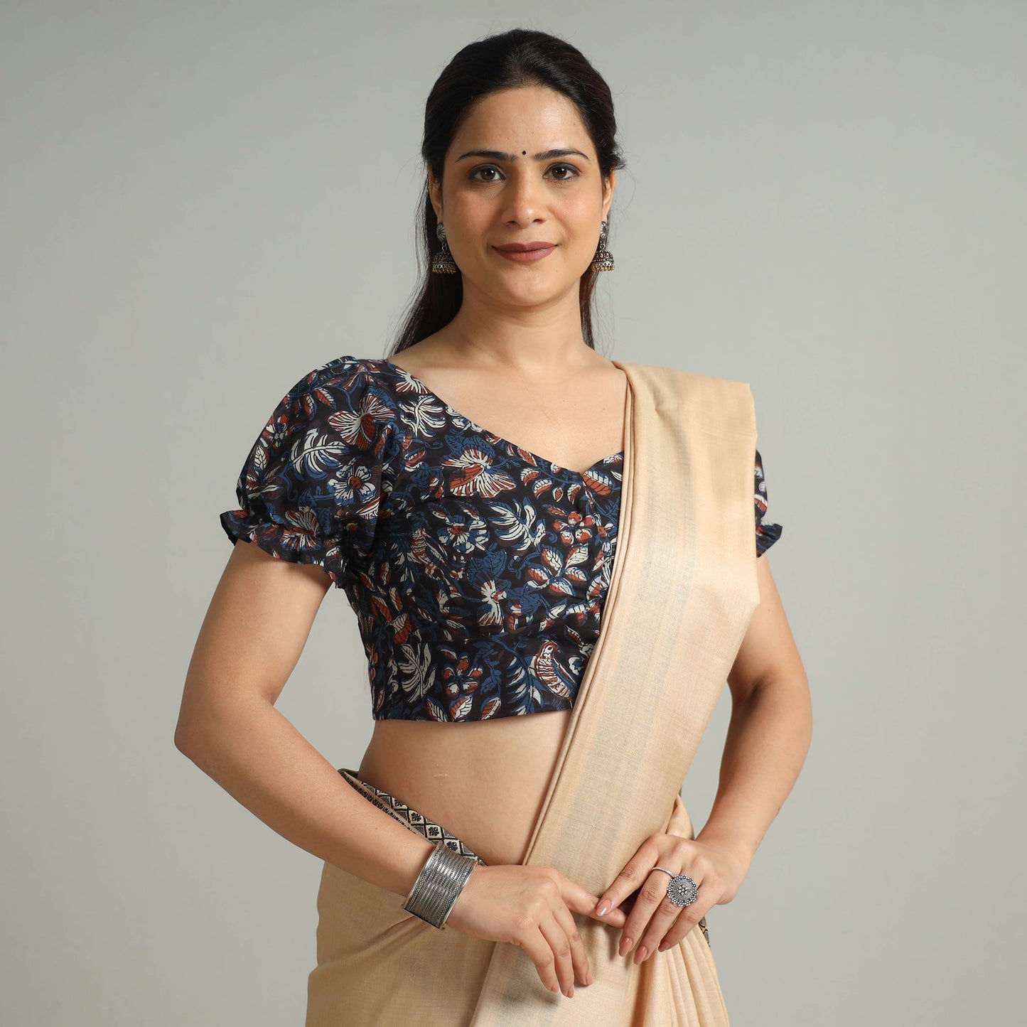 Buy Bagru Dabu Block Printed Cotton Stitched Blouse 07 Online at iTokri.com