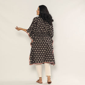 Buy Bagru Dabu Block Print Cotton Kaftan Dress