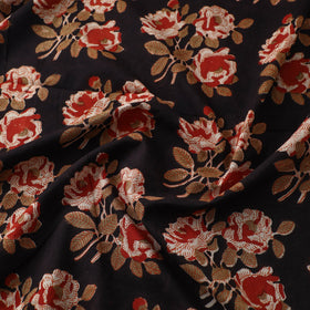  Black Bagru Dabu Print Fabric in Cotton 