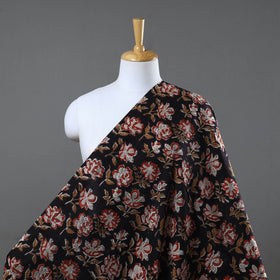  Black Bagru Dabu Print Fabric in Cotton 