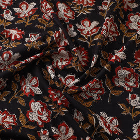  Black Bagru Dabu Print Fabric in Cotton 