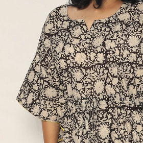 Buy Bagru Dabu Block Printing Cotton Kaftan Dress (Medium) Online l iTokri.com