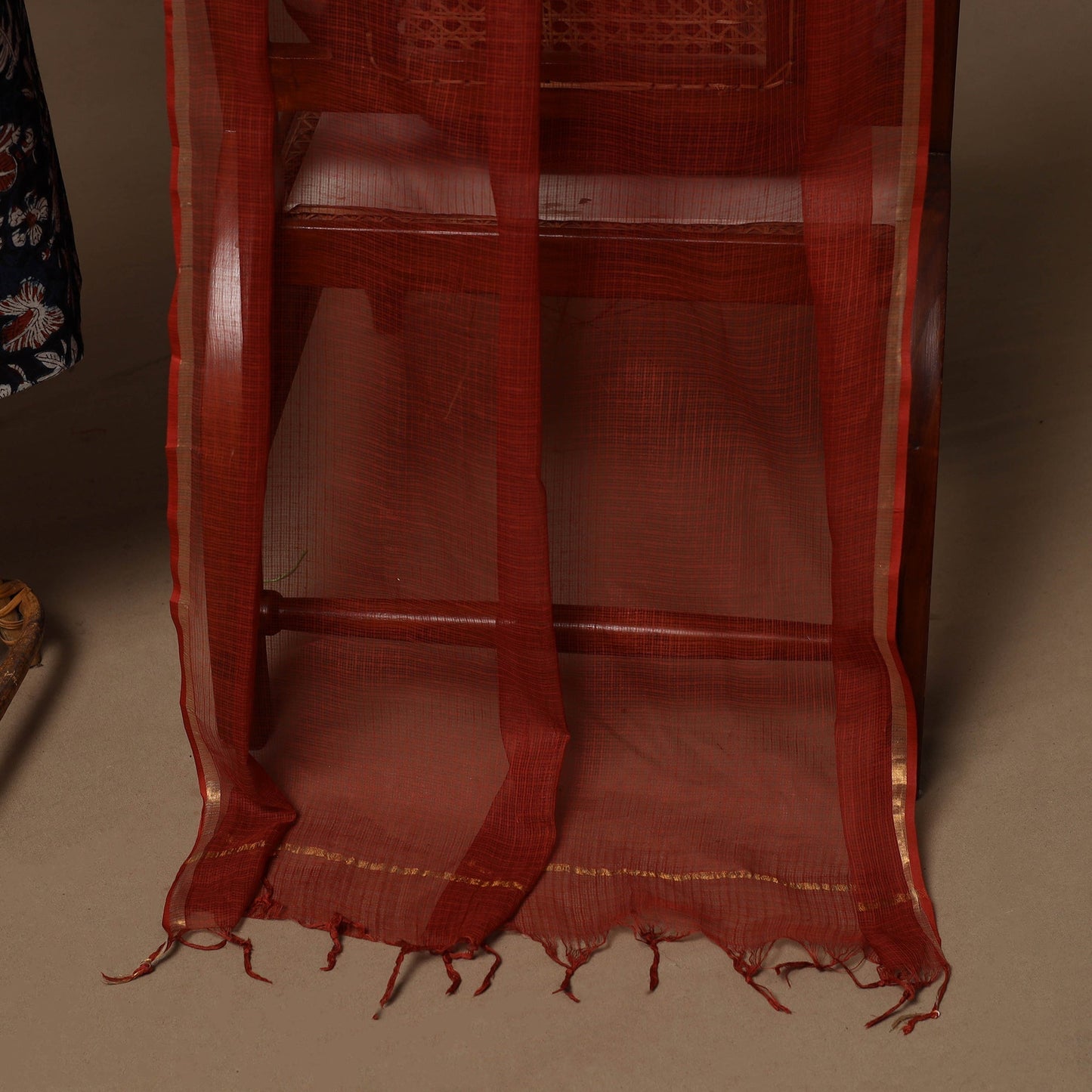 Bagru hand natural dyed cotton 2pc unstitched dress