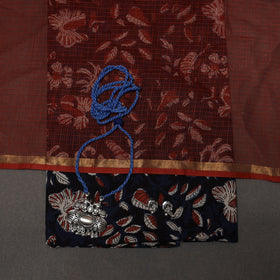 Bagru hand natural dyed cotton 2pc unstitched dress