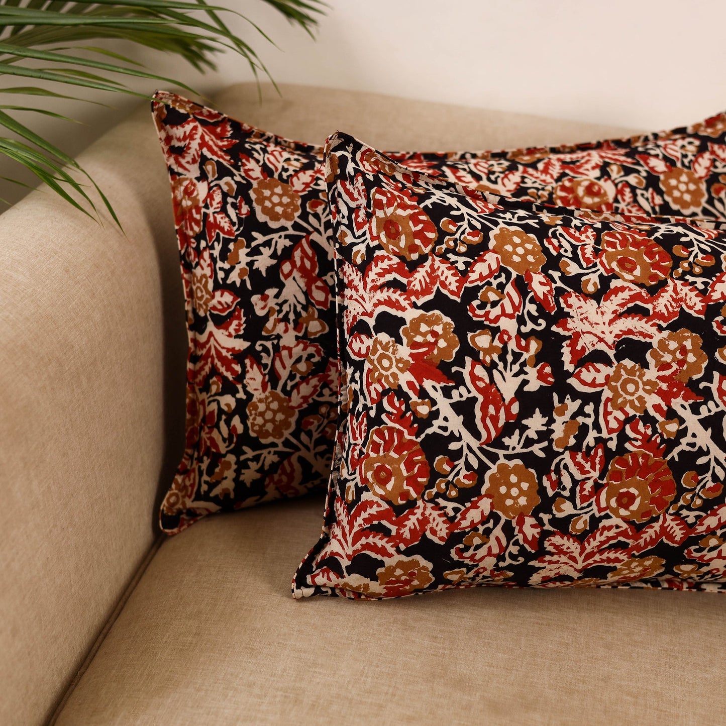 Bagru hand pillow cover (set of 2) 62 - handcrafted