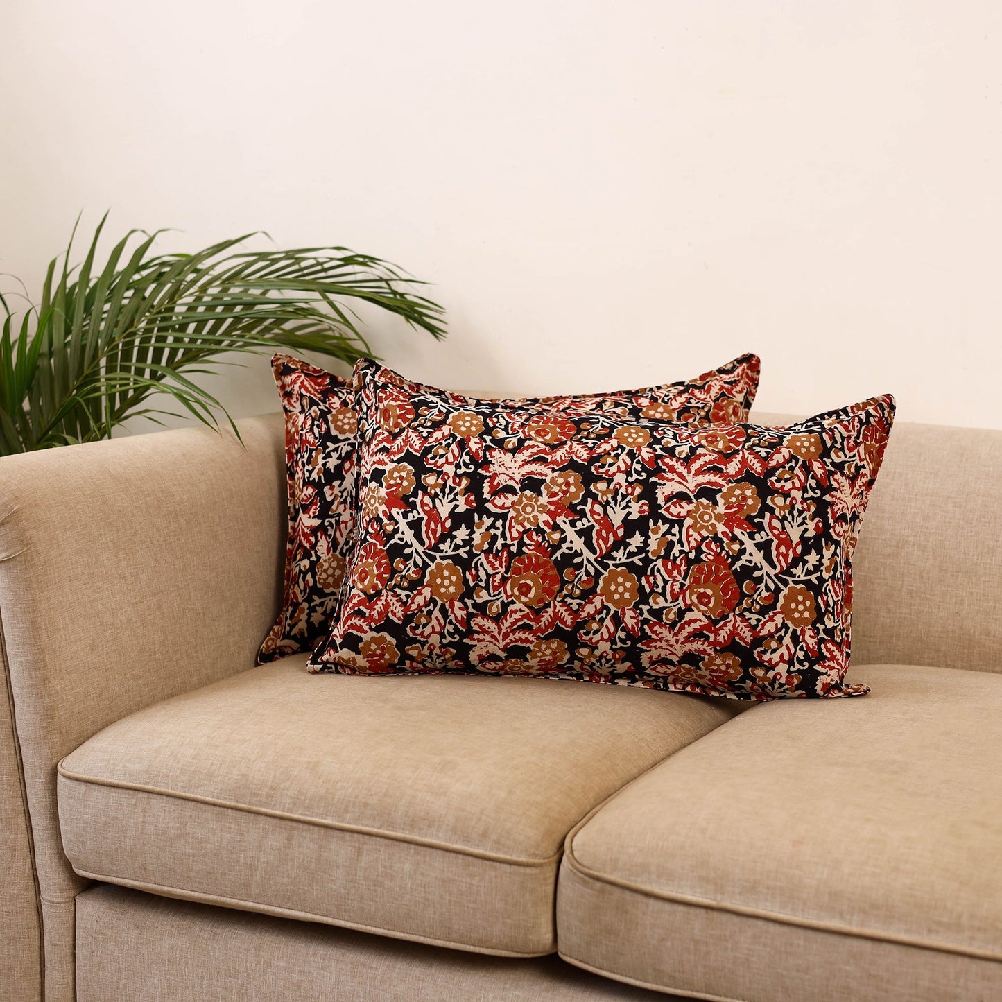 Bagru hand pillow cover (set of 2) 62 - handcrafted