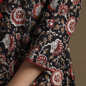  Bagru Hand Block Printed Cotton A-Line Kurta 
