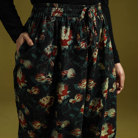 Black - bagru natural dyed cotton harem pant 14