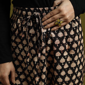 Black - bagru natural dyed cotton harem pant 16