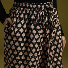 Black - bagru natural dyed cotton harem pant 16