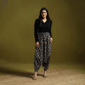 Black - bagru natural dyed cotton harem pant 17