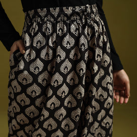 Black - bagru natural dyed cotton harem pant 17