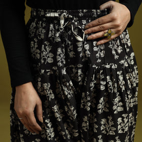 Black - bagru natural dyed cotton salwar 06 - handcrafted