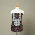 Buy Black Bagru Print Patchwork Cotton Kurta Material
