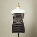 Black - bagru patchwork cotton unstitched kurta material