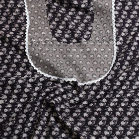 Black - bagru patchwork cotton unstitched kurta material