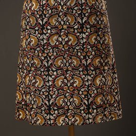 Black Bagru Block Print Cotton Apron with Pocket 