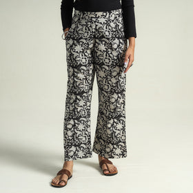 Buy Bagru Block Printed Cotton Elasticated Palazzo Online at iTokri.com