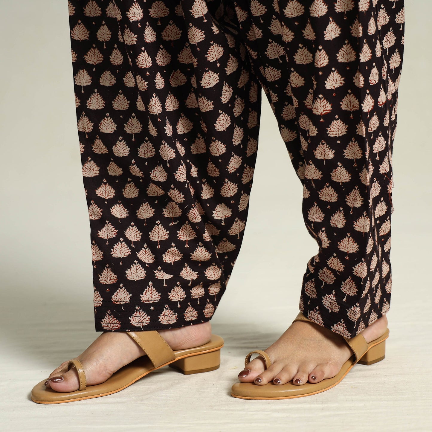  Bagru Block Printed Cotton Elasticated Salwar 08 