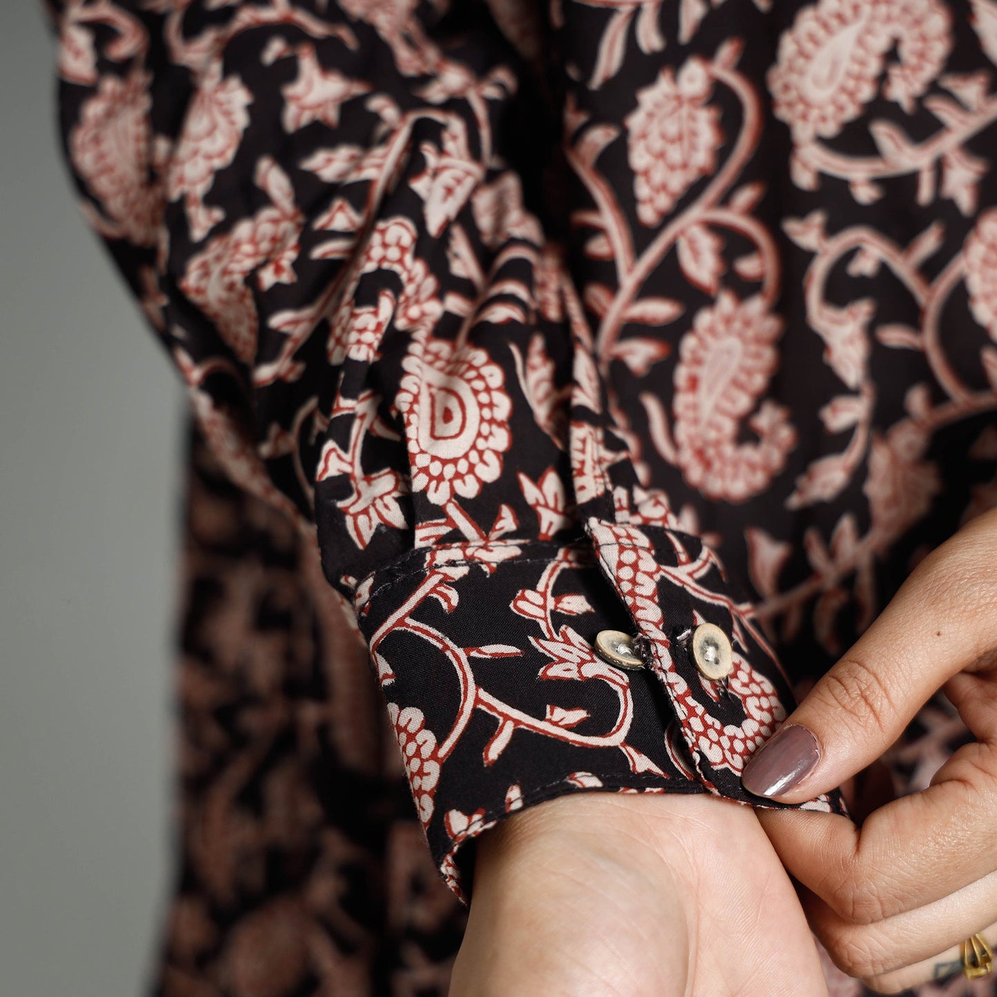  Bagru Block Printed Cotton Flare Dress 