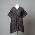  Bagru Block Printed Cotton Kaftan with Tie-Up Waist 