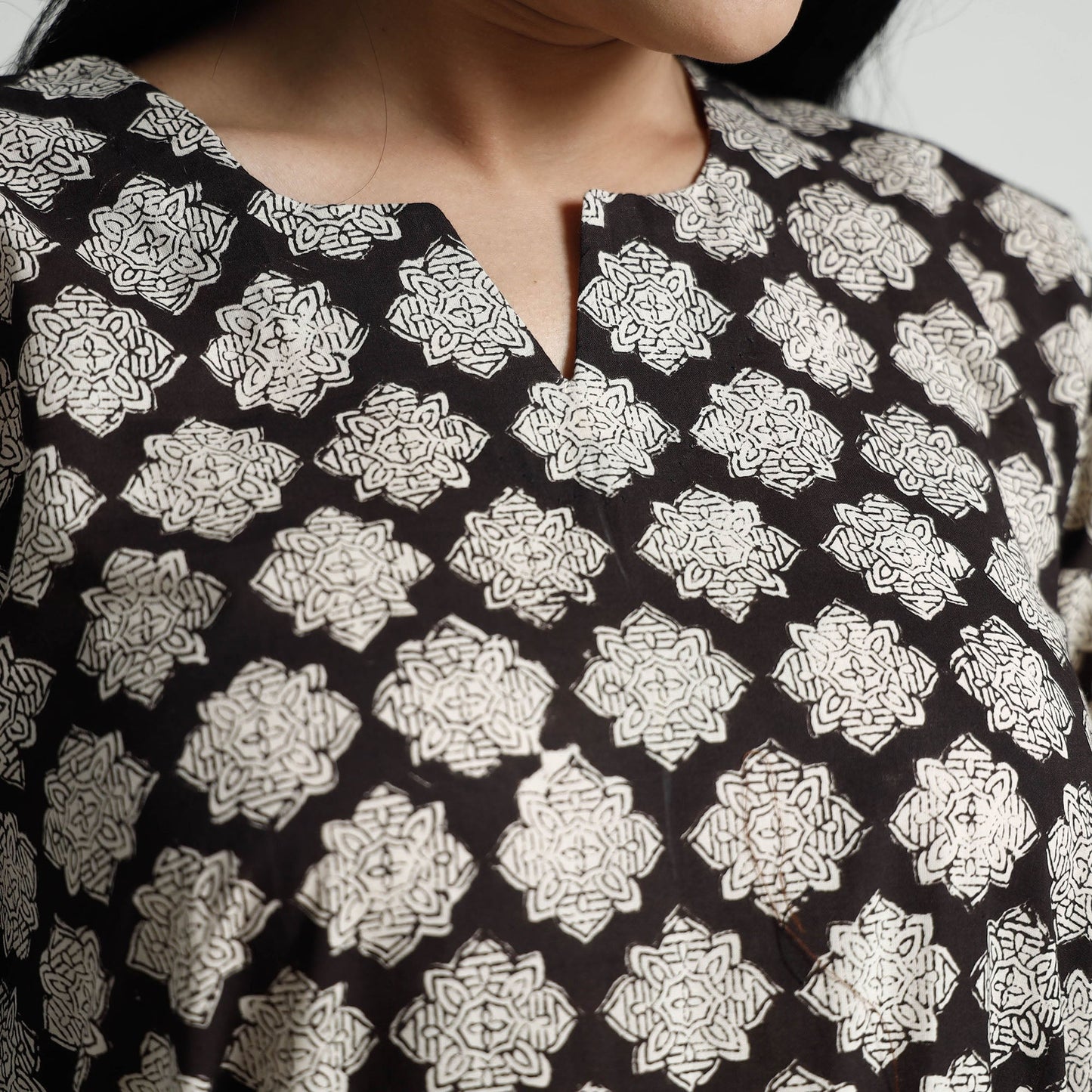 Bagru Block Print Kurta with Palazzo Set