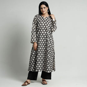 Bagru Block Print Kurta with Palazzo Set