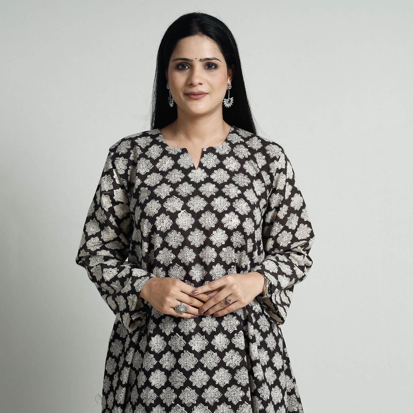 Bagru Block Print Kurta with Palazzo Set