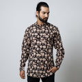 Buy Bagru Block Printed Cotton Men Full Sleeve Shirt Online l iTokri.com