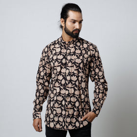Buy Bagru Block Printed Cotton Men Full Sleeve Shirt Online l iTokri.com