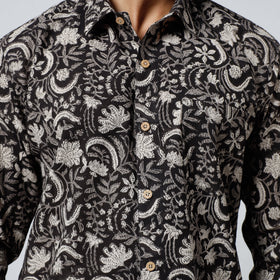  Bagru Block Printed Cotton Men Full Sleeve Shirt 