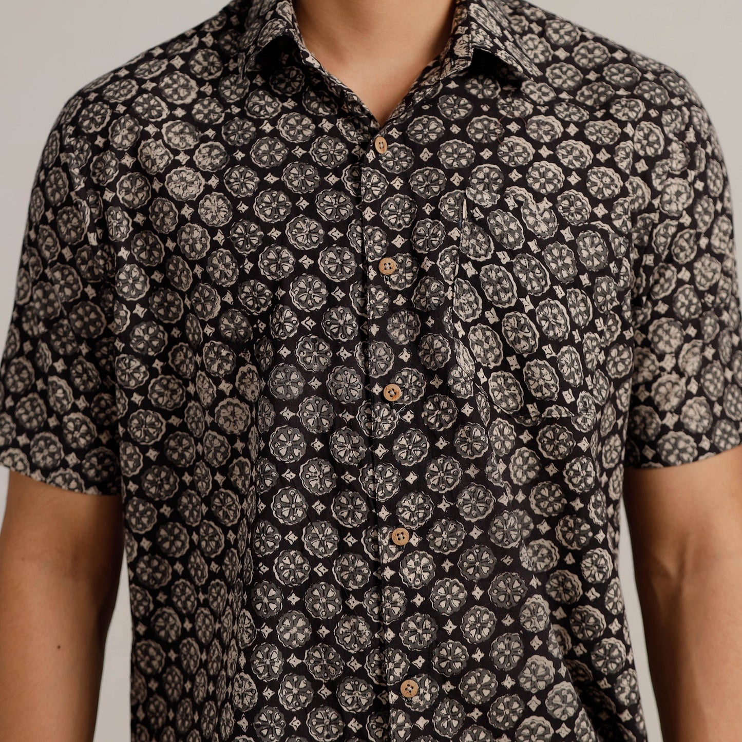 Buy Bagru Block Printed Men Half Sleeve Shirt l iTokri