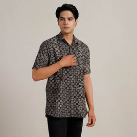 Buy Bagru Block Printed Men Half Sleeve Shirt l iTokri