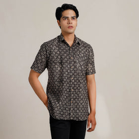Buy Bagru Block Printed Men Half Sleeve Shirt l iTokri