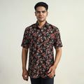 Buy  Bagru Block Printed Cotton Men Half Sleeve Shirt 10 Online l iTokri.com