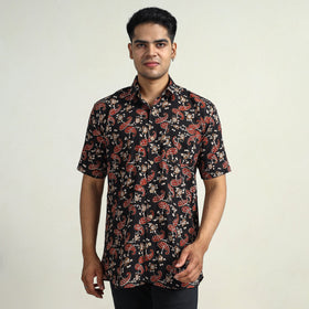 Buy  Bagru Block Printed Cotton Men Half Sleeve Shirt 10 Online l iTokri.com
