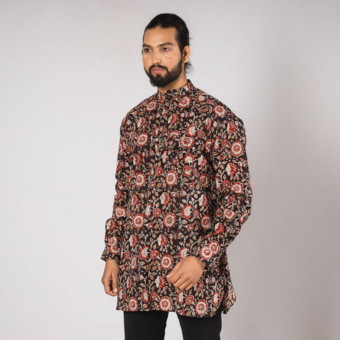 Buy Bagru Block Printed Cotton Men Short Kurta 10 Online at iTokri.com