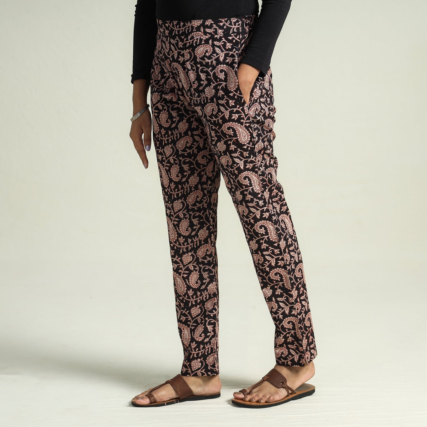  Bagru Block Printed Cotton Tapered Pant 