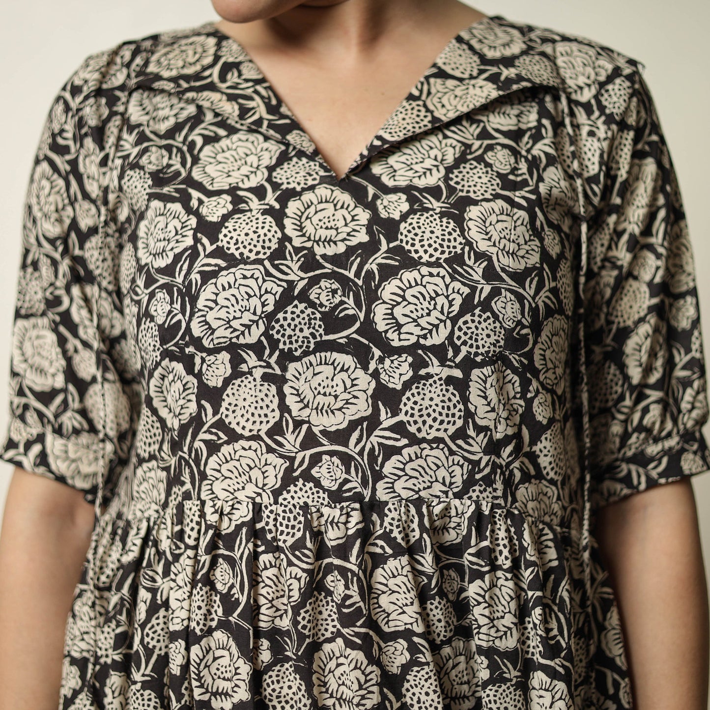 Buy Bagru Block Printed Cotton Tiered Dress 11 Online at iTokri.com