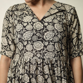 Buy Bagru Block Printed Cotton Tiered Dress 11 Online at iTokri.com