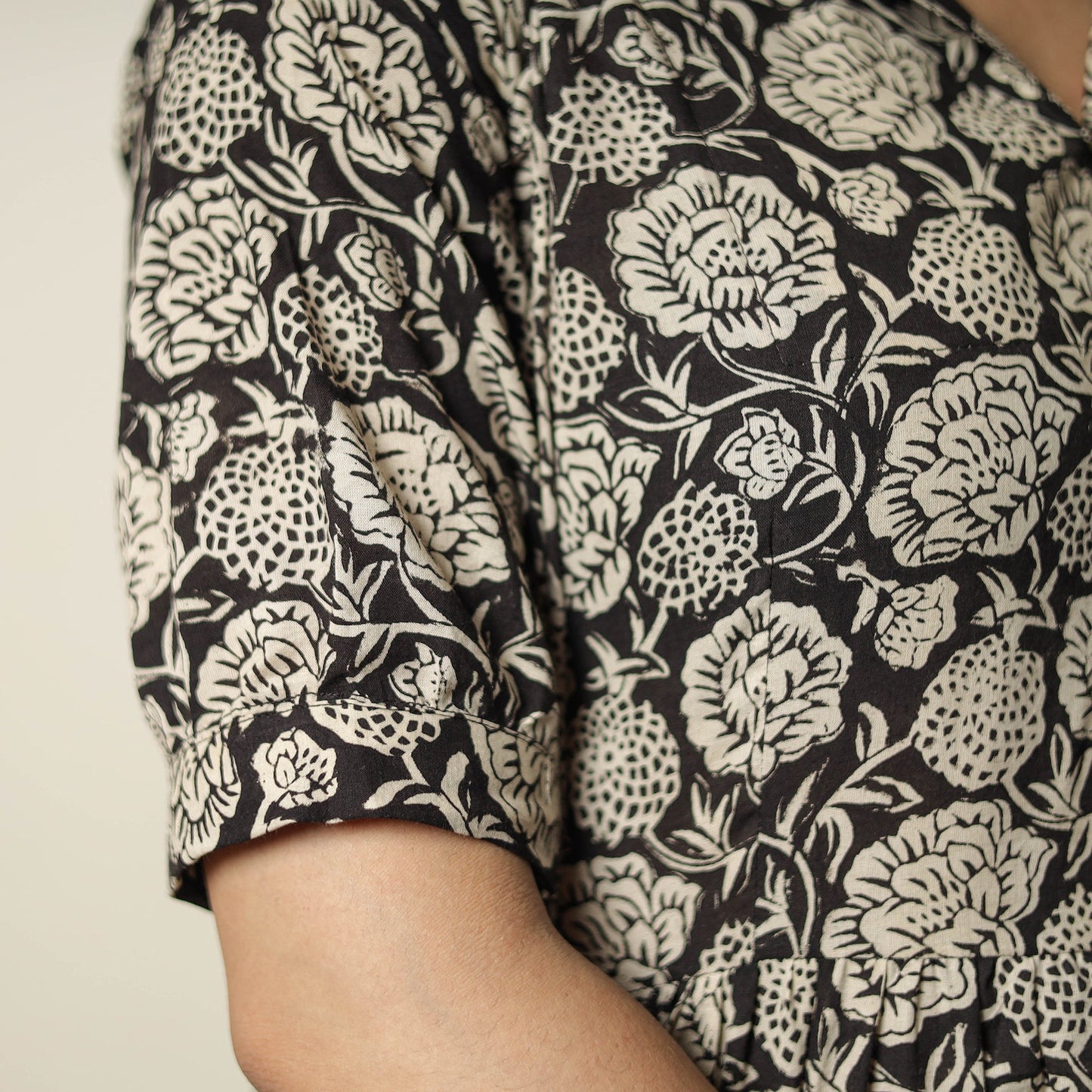 Buy Bagru Block Printed Cotton Tiered Dress 11 Online at iTokri.com