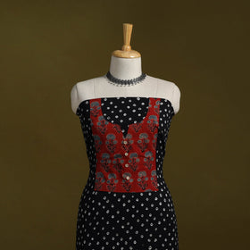 Bandhani patchwork cotton unstitched kurta material (3m) 14