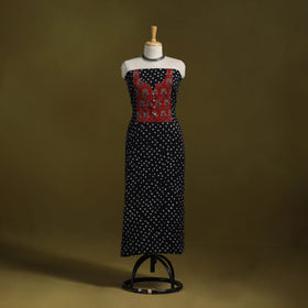 Bandhani patchwork cotton unstitched kurta material (3m) 14