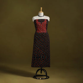 Bandhani patchwork cotton unstitched kurta material (3m) 15