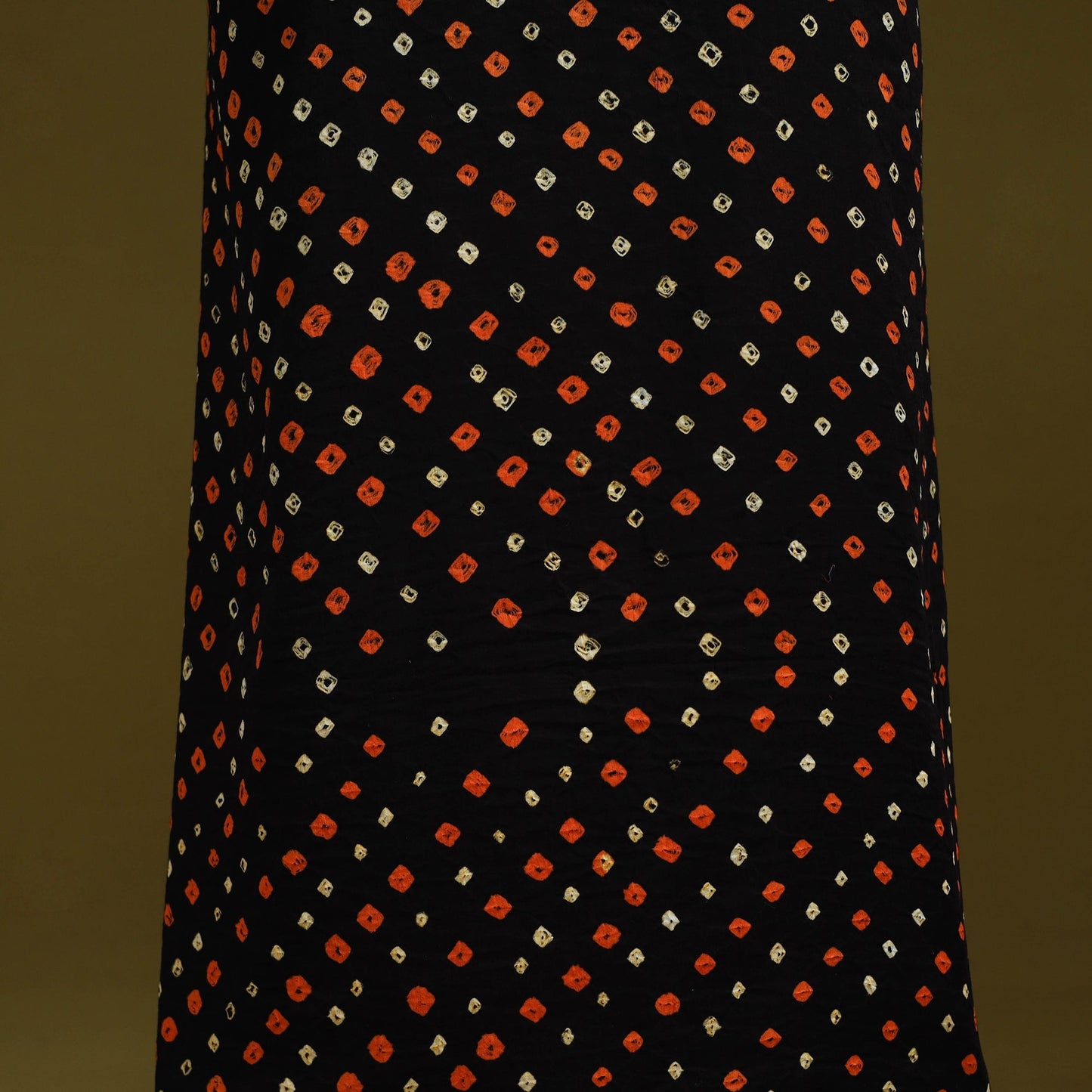 Bandhani patchwork cotton unstitched kurta material (3m) 15