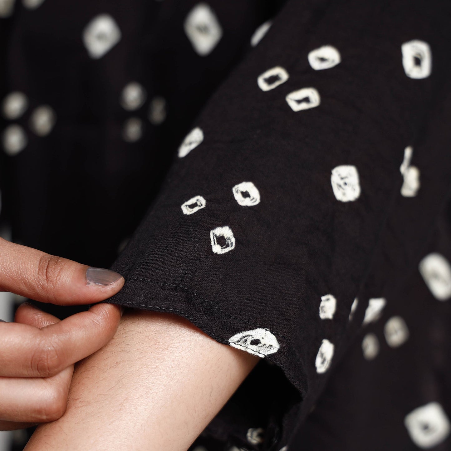 Buy Bandhani Tie-Dye Cotton A-Line Kurta for Women